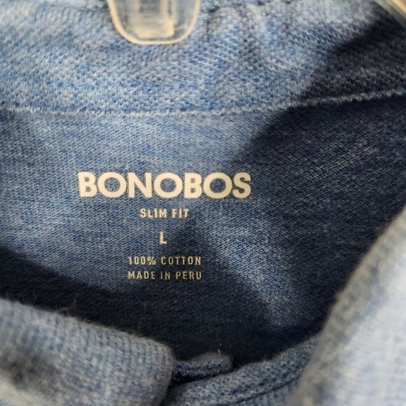 Bonobos Men's Slim Fit Short Sleeve Cotton Polo Shirt Size L - Picture 5 of 5